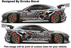Demon Style Car Anime Decal, Inosuke Anime car sticker, Car Decals, Large Vehicle Graphics, Side Car Decal, Universal Size, Car Livery - Evreka Decal