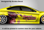 Anime Rurouni Kenshin car sticker universal large car vinyl wrap decal custom car side decal for car decoration - Evreka Decal
