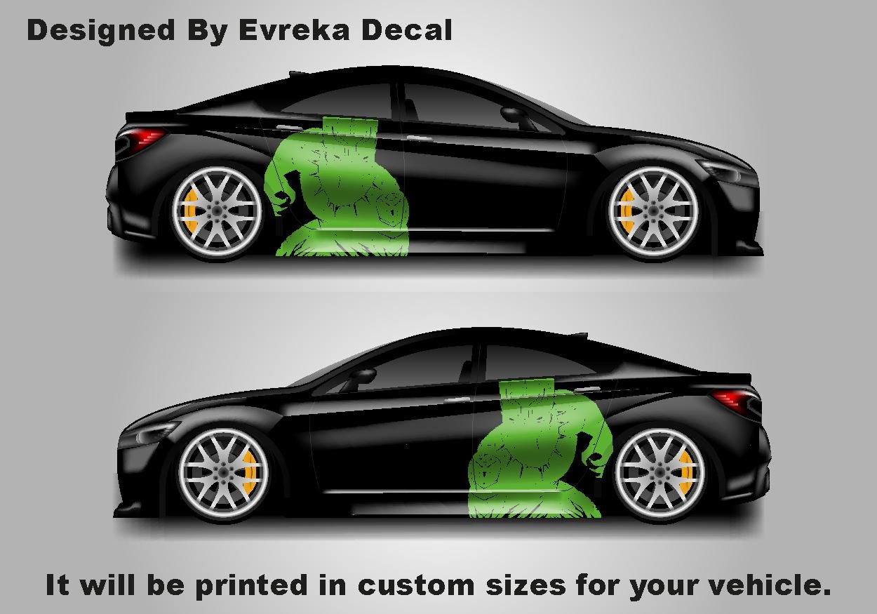 Black Panther Car Decals! American superhero,Marvel Comics character, Cast Vinyl Wrap, Universal Size - Evreka Decal