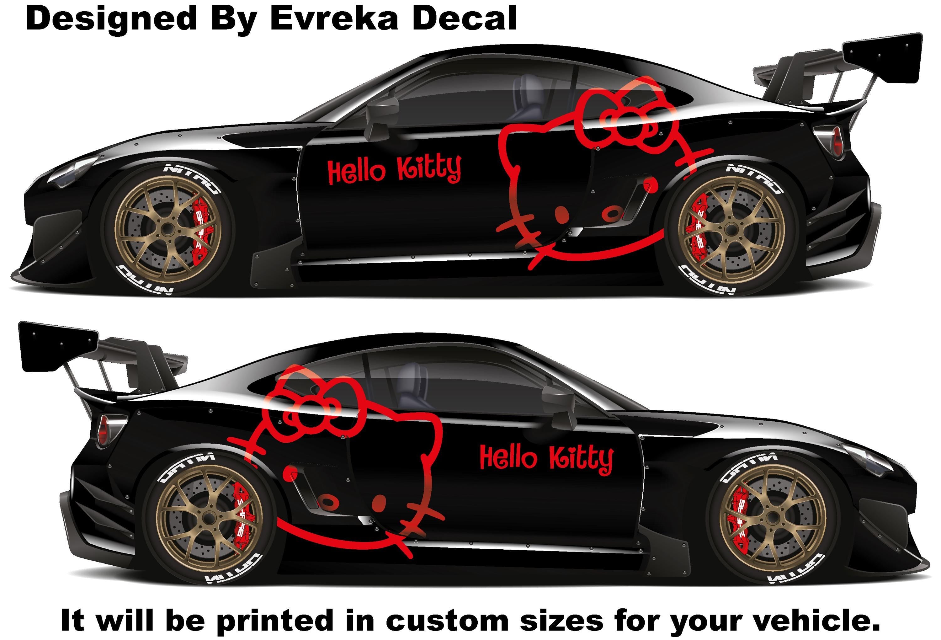 1x Hello Kitty Car Decals: Cuteness On the Go! Car Vinyl | Comics character, Designed Car Livery, Cast Vinyl Wrap - Evreka Decal