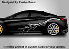 2x Lightning Bolt Car Decal: Large Vinyl Flash Sticker (Both Sides) - Evreka Decal