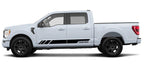 Custom Rocker Stripes Decals Compatible with Ford F150 Super Crew Cab 5.5'' Both Sides - Evreka Decal