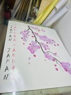 Sakura Cherry Blossom Car Livery, Japanese Theme Side Car Vinyl Livery, Universal Size - Evreka Decal
