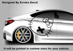 2x Hello Kitty Car Decals: Cuteness On the Go! Car Vinyl | Comics character, Designed Car Livery, Cast Vinyl Wrap | BOTH SIDE - Evreka Decal