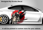 Custom Samurai Livery Racing Side Wrap; JDM Inspired Samurai Custom Decal Side - Evreka Decal