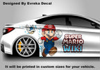 Super Mario Car Side Wrap, Full Color Graphics, Vinyl Livery Decal fit any car, Universal Size, Car Wrap - Anime Cartoon - Evreka Decal