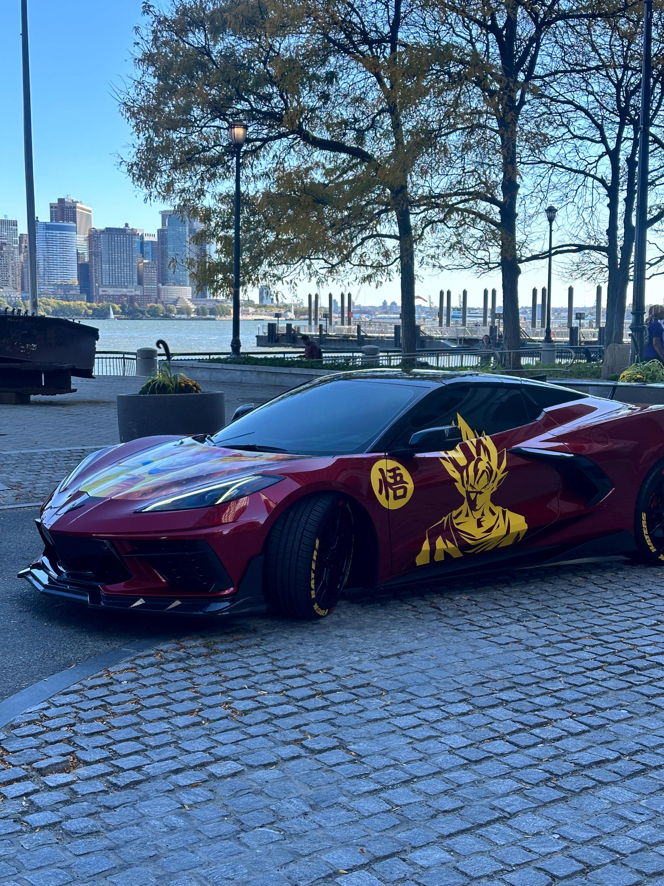 Goku Both Side x2, Anime, Car Livery, Cast Vinyl Wrap, Universal Size, Car Wrap, Car Decal, Car Foil Design - Evreka Decal