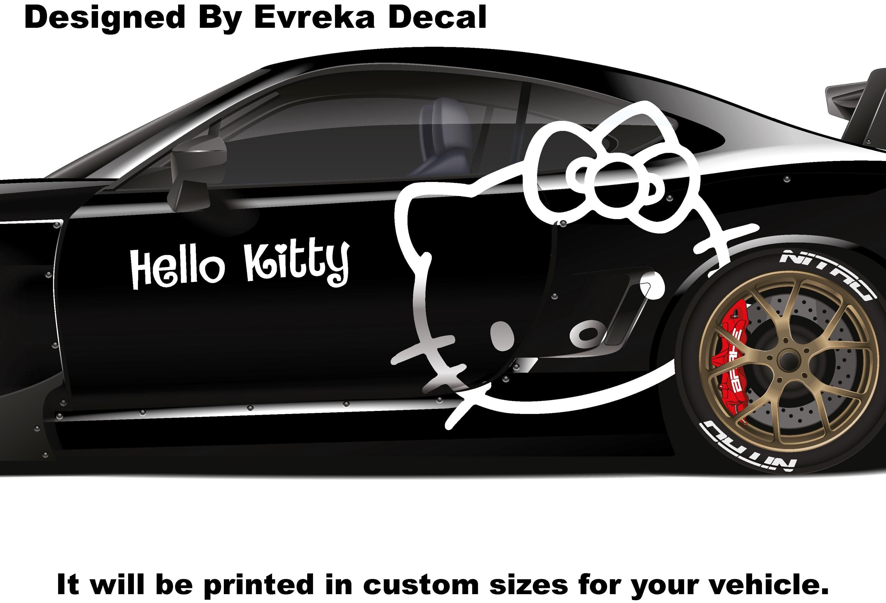 1x Hello Kitty Car Decals: Cuteness On the Go! Car Vinyl | Comics character, Designed Car Livery, Cast Vinyl Wrap - Evreka Decal