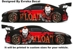 Pennywise it halloween bundle, Car Livery, Cast Vinyl Wrap, Universal Size, Car Wrap, Car Decal, Car Foil Design - Evreka Decal