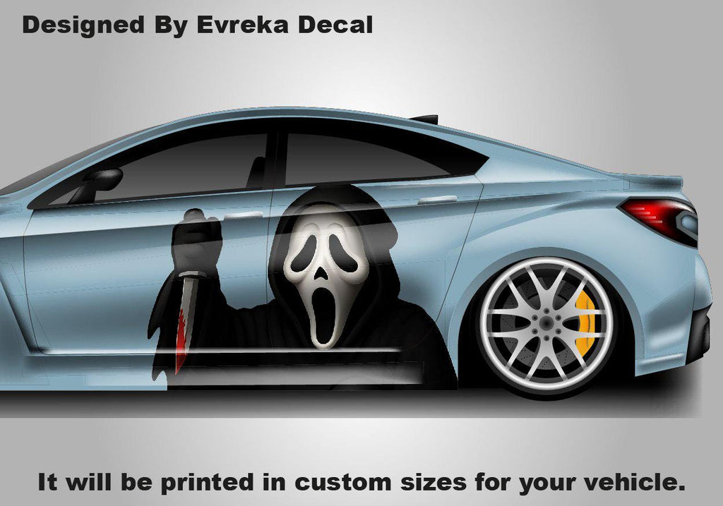 3D Scream, 3d Car Livery, Cast Vinyl Wrap, Universal Size, Car Wrap, 3d Car Decal, Car Foil Design - Evreka Decal