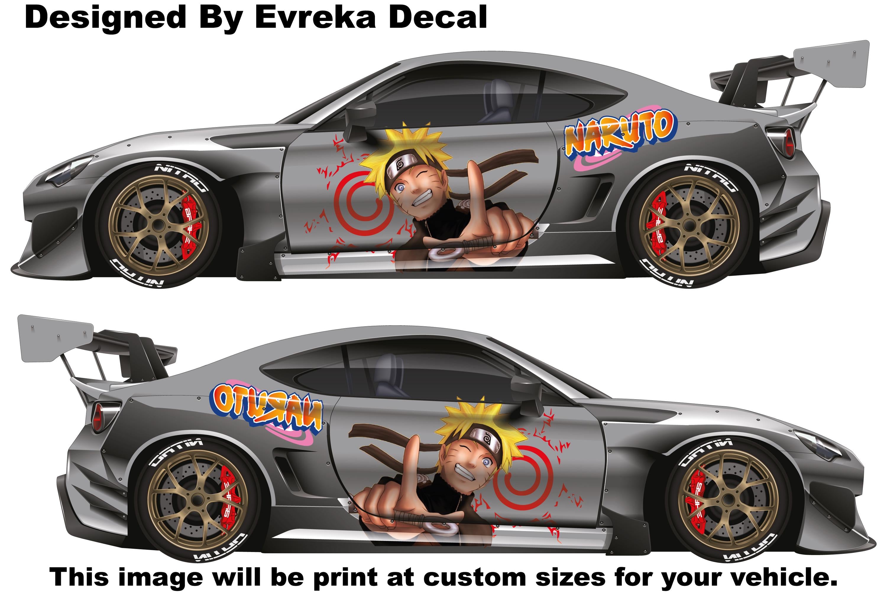 Naruto Car Wrap , Anime Car Wrap, Japanese Vehicle Shine, Cast Vinyl Wrap, Universal Size Naruto Anime Car Sticker gifts - Evreka Decal