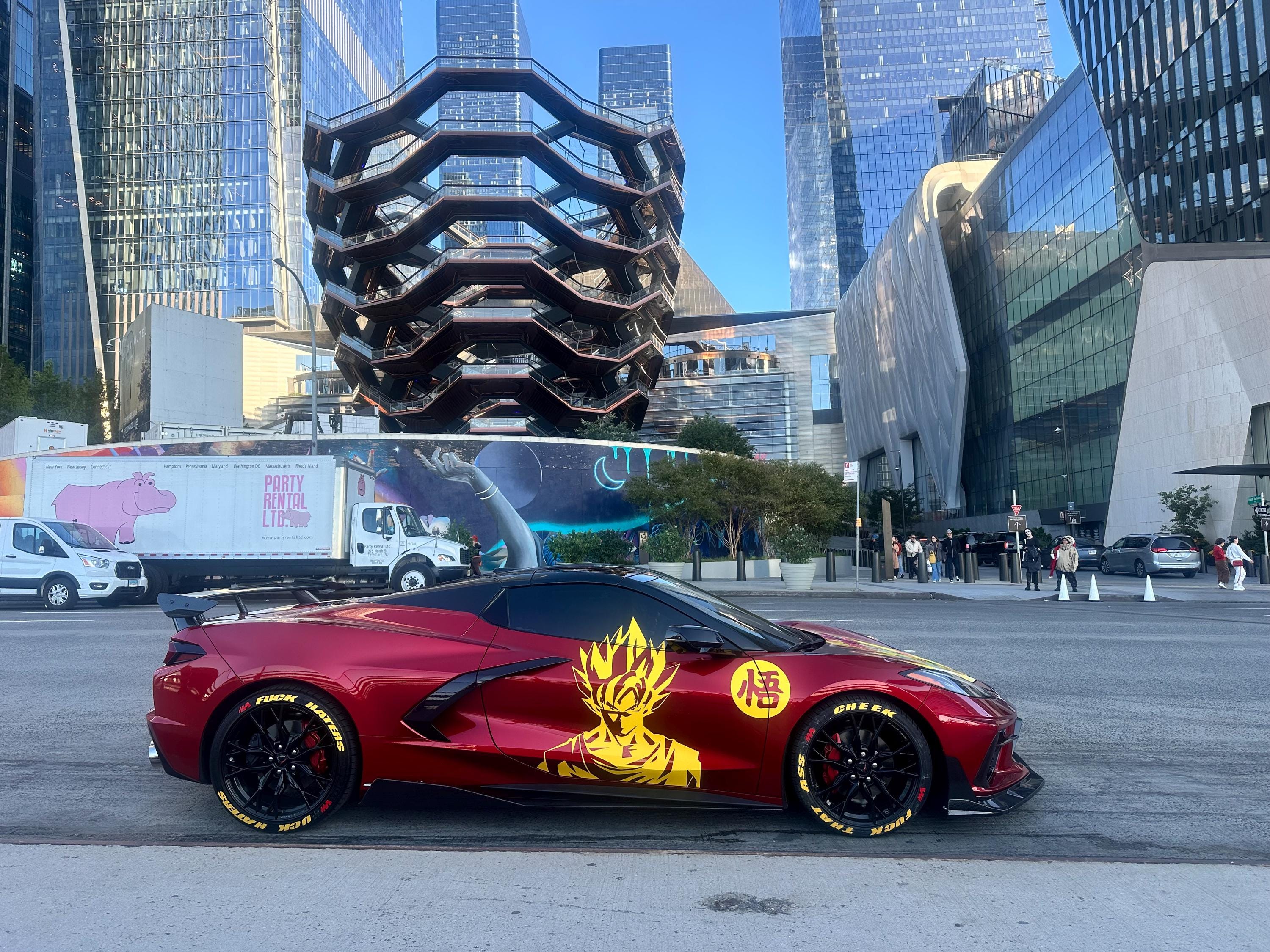 Goku Both Side x2, Anime, Car Livery, Cast Vinyl Wrap, Universal Size, Car Wrap, Car Decal, Car Foil Design - Evreka Decal