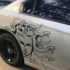2x Medusa Design Vinyl Cut Sticker for Car Body,Door,Hood Exterior Accessories Snake PVC Decal Waterproof,Sun protection - Evreka Decal