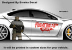 Michael Myers Face Large Car Decal, Graphic Decal Tailgate Car Livery, Universal Size, Car Wrap Friday the 13th Decal, Jason Voorhees - Evreka Decal