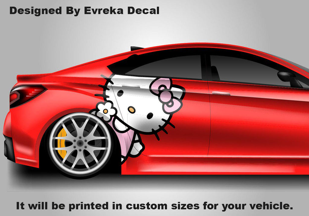 Hello Kitty Car Decals: Cuteness On the Go! Car Vinyl | Comics character, Designed Car Livery, Cast Vinyl Wrap - Evreka Decal