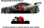 Samurai Car Wrap, Japanese Vehicle Shine, Cast Vinyl Wrap, Universal Size Samurai Anime Car Sticker Car Decal - Evreka Decal