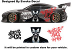 Joker Car Wrap, Car Livery, Cast Vinyl Wrap, Universal Size, Car Wrap, Car Decal, Car Foil Design - Evreka Decal