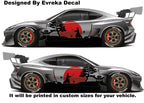 Samurai Car Wrap, Japanese Vehicle Shine, Cast Vinyl Wrap, Universal Size Samurai Anime Car Sticker Car Decal - Evreka Decal