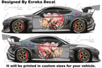 Ace Car Anime Decal, Anime car sticker, Car Decals, Large Vehicle Graphics, Side Car Decal, Universal Size, Car Livery - Evreka Decal
