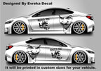 Joker Would You Live For Me, the greatest villain ever, JOKER, Super Hero Villain Inspired Car Side Decal, Universal Size, Cast Vinyl Wrap - Evreka Decal