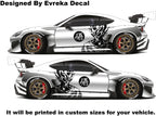 Goku Both Side x2, Anime, Car Livery, Cast Vinyl Wrap, Universal Size, Car Wrap, Car Decal, Car Foil Design - Evreka Decal