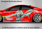 Anime ITASHA Hatsune Miku Car Wrap Door Side Fit With Any Cars Vinyl Graphics Car Stickers Car Decal - Evreka Decal
