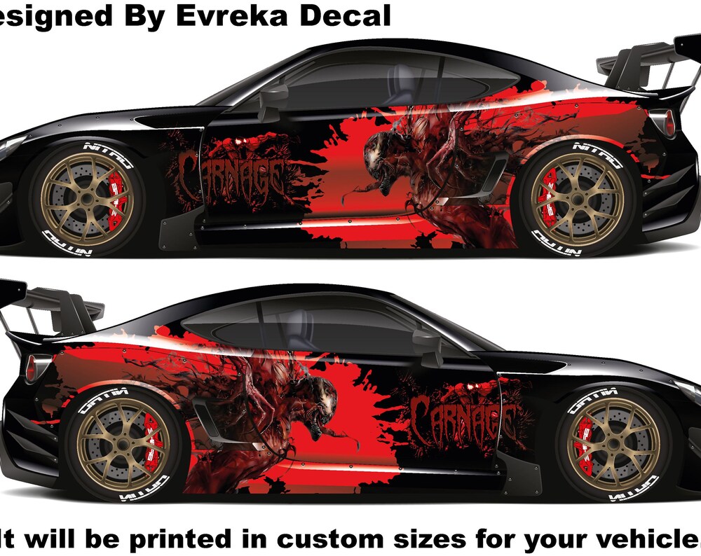 Venom Carnage, Car Livery, Cast Vinyl Wrap