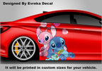 Stitch Pink And Blue, Car Livery, Cast Vinyl Wrap, Universal Size, Car Wrap, Car Decal, Car Foil Design, Car Livery