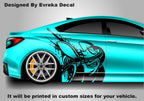 2 x Bumble Bee decal, INCLUDES Both Sides, kit for 2015-2020 Dodge Challenger Charger Hellcat SRT Scatpack Side Fender Vinyl Decal car decal
