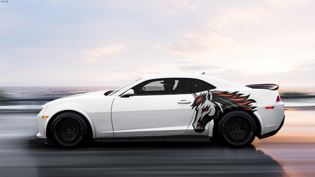 3D Horse Fits Ford Mustang Vinyl Decal Side Truck Car Vehicle Graphic
