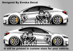 Harley Quinn Premium Customizable Vinyl Car Wrap - High-Quality Vehicle Wraps for Cars, Trucks, SUVs - Durable, Weather-Resistant Auto Wraps